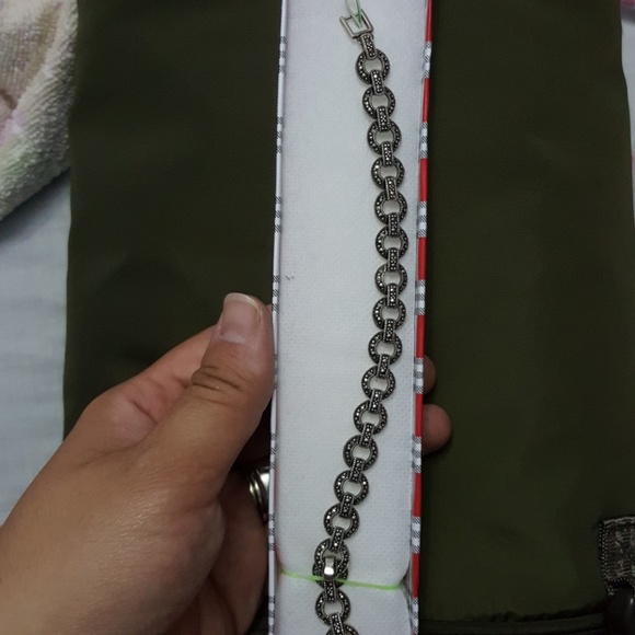 Sterling Silver Marcasite Bracelet - Picture 3 of 3